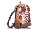 Leather Jacquard Backpack