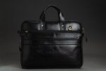 Crunch Leather Laptop Bag - Image 2