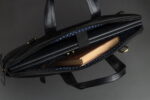Crunch Leather Laptop Bag - Image 3