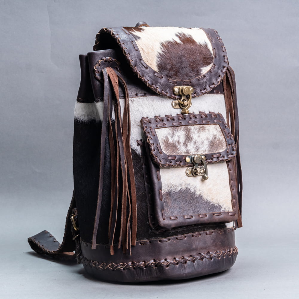 DSC0484.jpg Handmade Leather Cow Hide Backpacks - Image 1