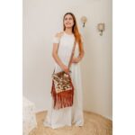 Natural Cowhide Fringe Bag