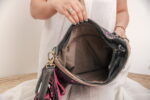 Cowhide Tooling Carving Fringe Bag - Image 2