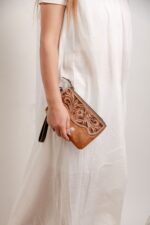 Cowhide Tooling Carving Wallet - Image 5