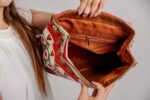 Leather Jacquard Backpack - Image 4