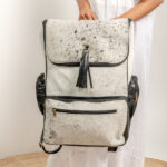 Leather Cow Hide Travel Backpacks - Image 2