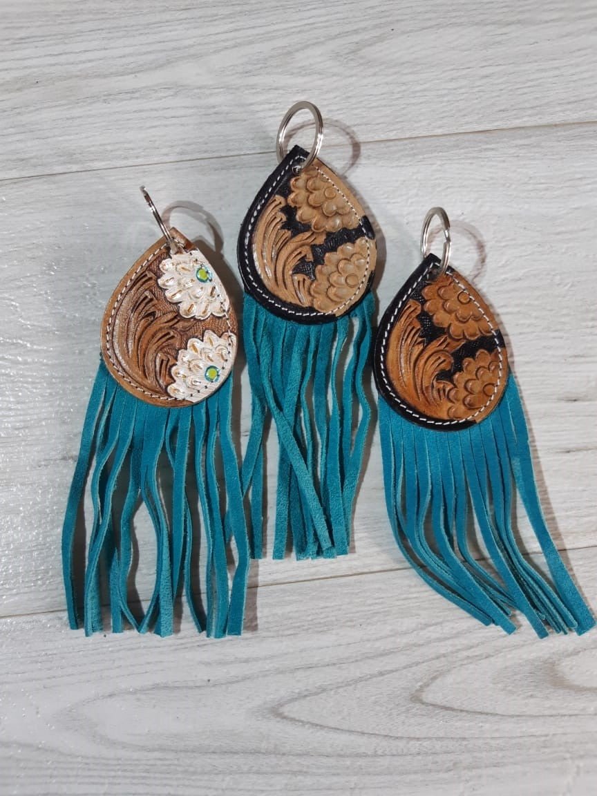 WhatsApp-Image-2022-08-18-at-4.49.25-PM.jpeg Leather Tooling Carving Keychain - Image 1