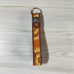 Leather Tooling Carving Keychain - Image 2