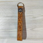 Leather Tooling Carving Keychain - Image 4